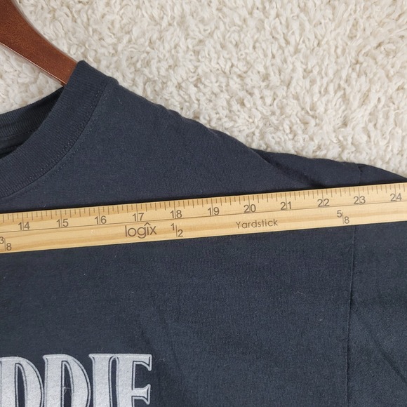 EDDIE IZZARD Stripped 2008 Tour Shirt Adult Size XL Black Short Sleeve Y2K VTG - Picture 8 of 12